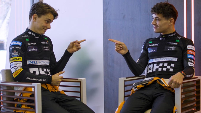 Oscar Piastri and Lando Norris