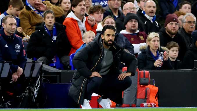 Ruben Amorim takes charge of his first Manchester United game as head coach