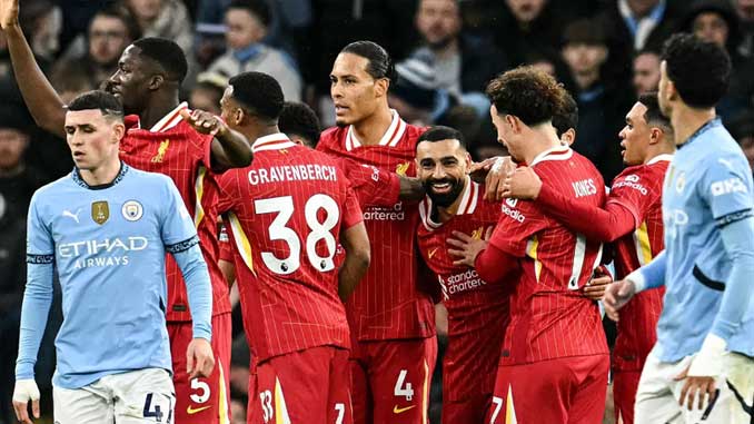 Liverpool beat Manchester City to go 11 Points clear during the Premier League 2024 season