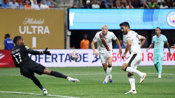 Ilkay Gündogan scores twice against Al Ain at the 2025 FIFA Club World Cup