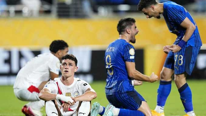 Al Hilal celebrate knocking out Manchester City from the 2025 Club World Cup