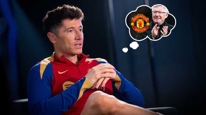 Robert Lewandowski reflects on missed Manchester United transfer