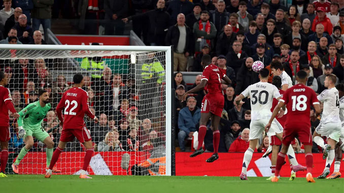Harry Maguire scores the winning goal as Manchester United beat Liverpool in Premier League 2025 season