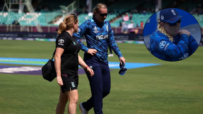 Sophie Ecclestone suffers shoulder injury during win against New Zealand Sophie Ecclestone suffers shoulder injury during win against New Zealand