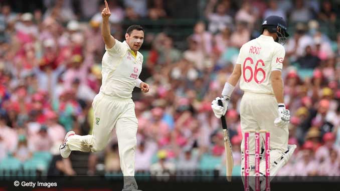 Scott Boland removes Joe Root during 2022 Ashes