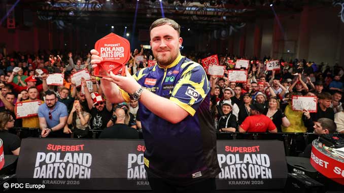 Luke Littler win the 2026 Poland Darts Open